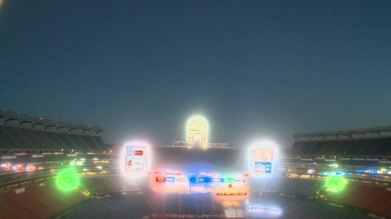 Thumbnail for current weather camera view from Gillette Stadium in Foxborough, Massachusetts