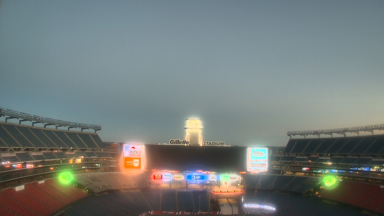 Thumbnail for current weather camera view from Gillette Stadium in Foxborough, Massachusetts