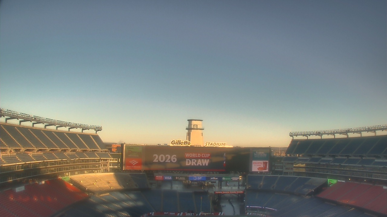 Thumbnail for current weather camera view from Gillette Stadium in Foxborough, Massachusetts