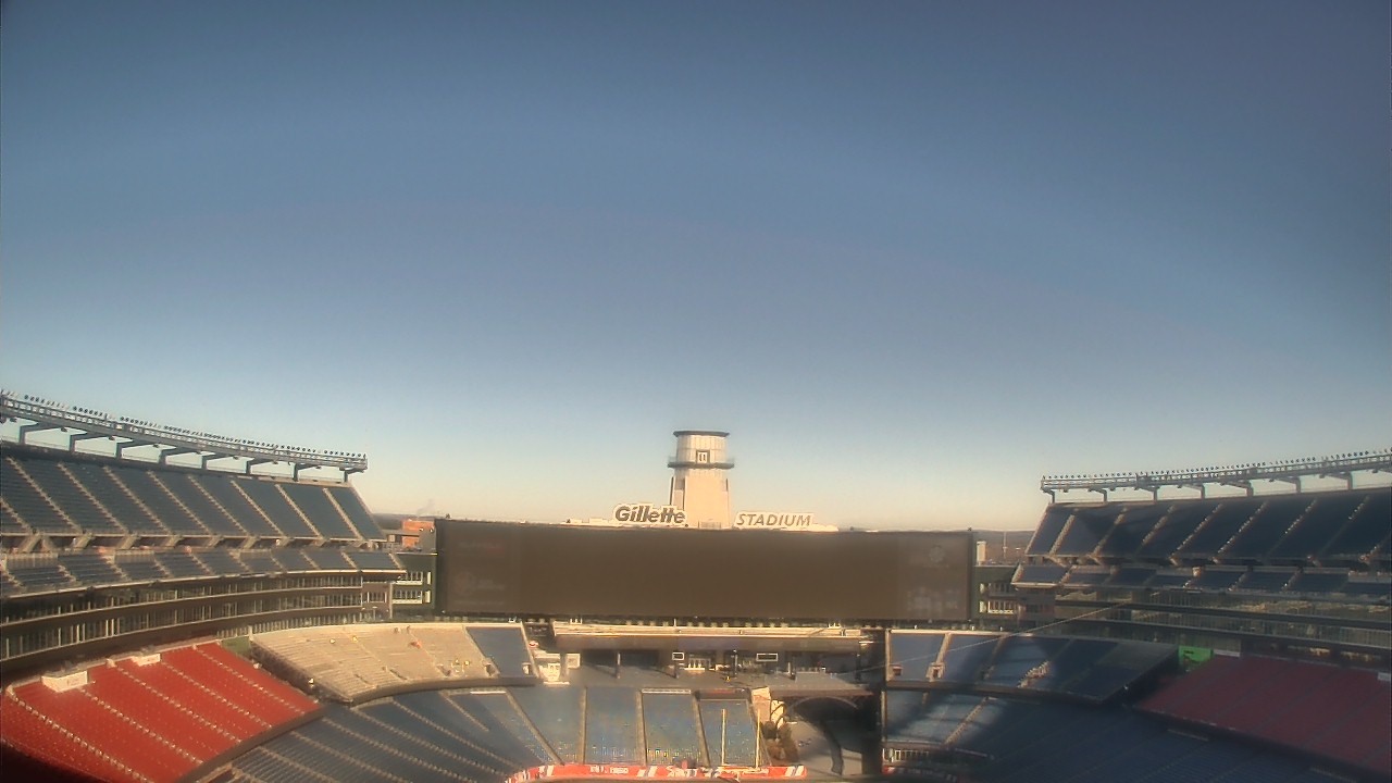 Thumbnail for current weather camera view from Gillette Stadium in Foxborough, Massachusetts
