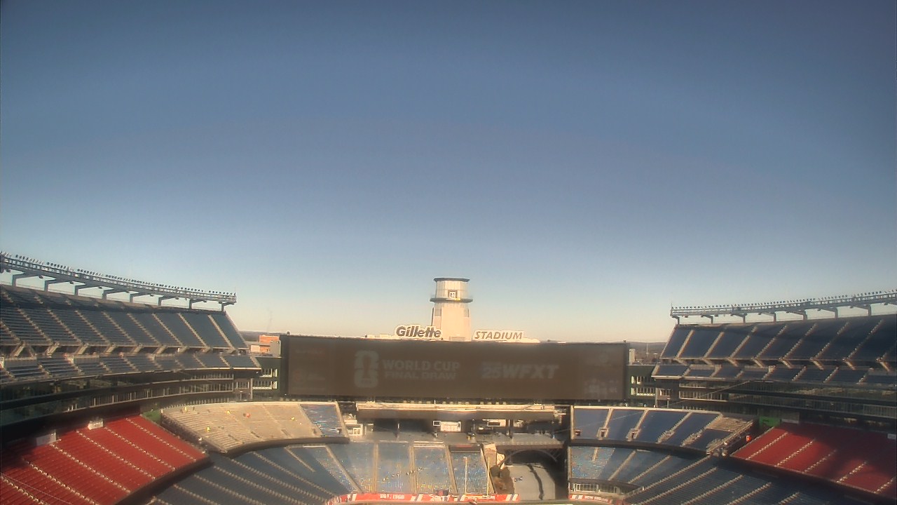 Thumbnail for current weather camera view from Gillette Stadium in Foxborough, Massachusetts
