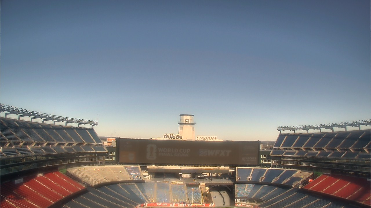 Thumbnail for current weather camera view from Gillette Stadium in Foxborough, Massachusetts