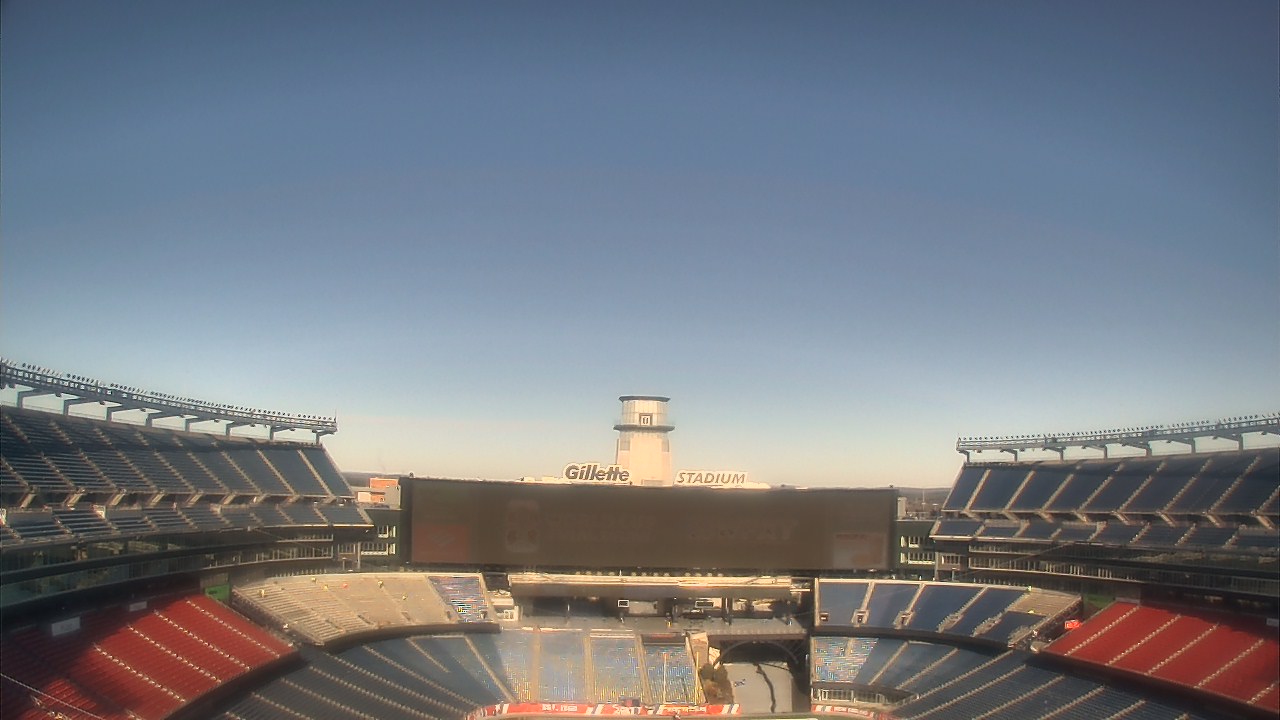 Thumbnail for current weather camera view from Gillette Stadium in Foxborough, Massachusetts