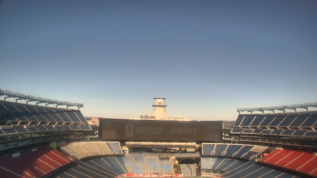 Thumbnail for current weather camera view from Gillette Stadium in Foxborough, Massachusetts