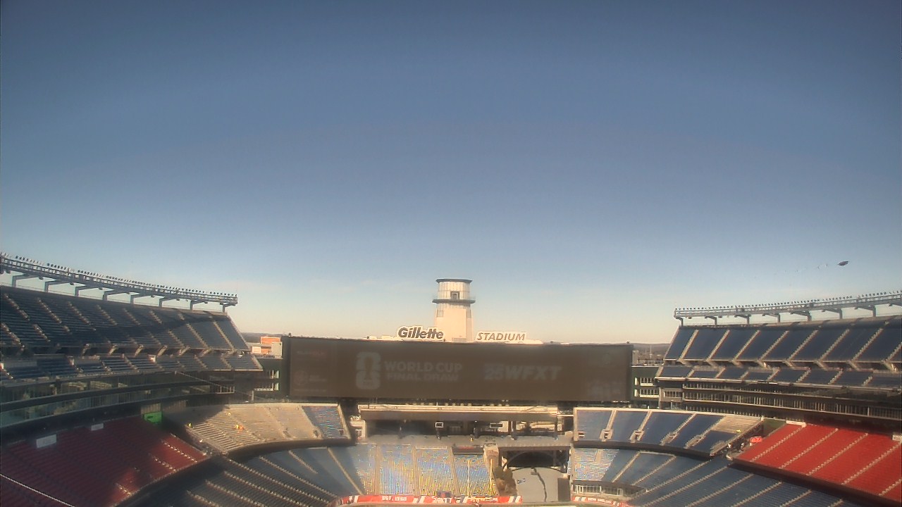 Thumbnail for current weather camera view from Gillette Stadium in Foxborough, Massachusetts