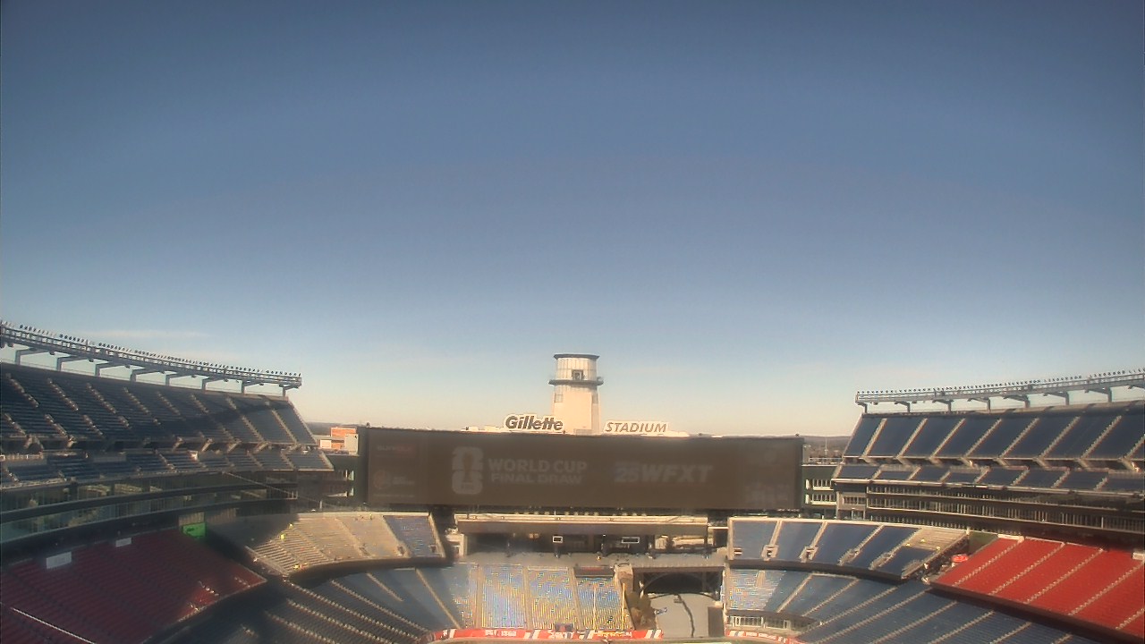 Thumbnail for current weather camera view from Gillette Stadium in Foxborough, Massachusetts