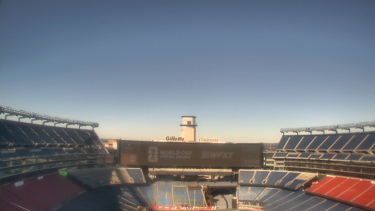 Thumbnail for current weather camera view from Gillette Stadium in Foxborough, Massachusetts