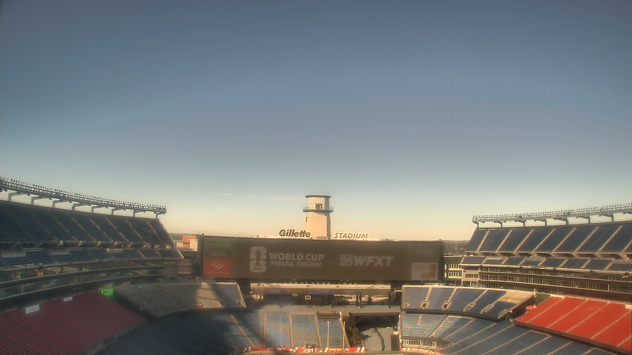 Thumbnail for current weather camera view from Gillette Stadium in Foxborough, Massachusetts