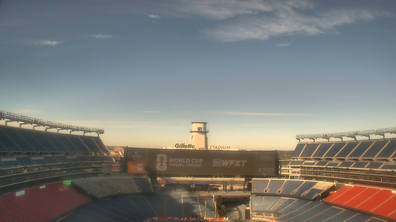 Thumbnail for current weather camera view from Gillette Stadium in Foxborough, Massachusetts