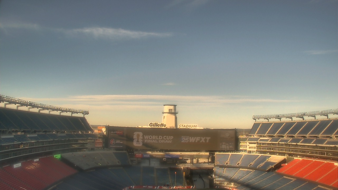 Thumbnail for current weather camera view from Gillette Stadium in Foxborough, Massachusetts