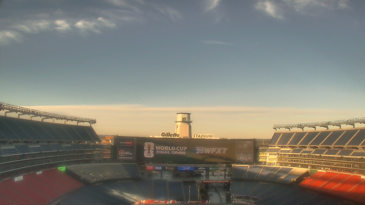 Thumbnail for current weather camera view from Gillette Stadium in Foxborough, Massachusetts