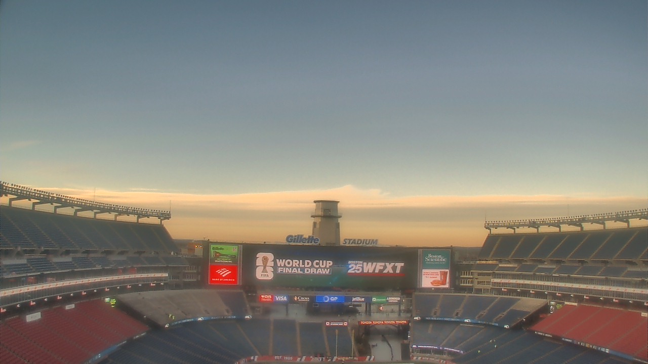 Thumbnail for current weather camera view from Gillette Stadium in Foxborough, Massachusetts