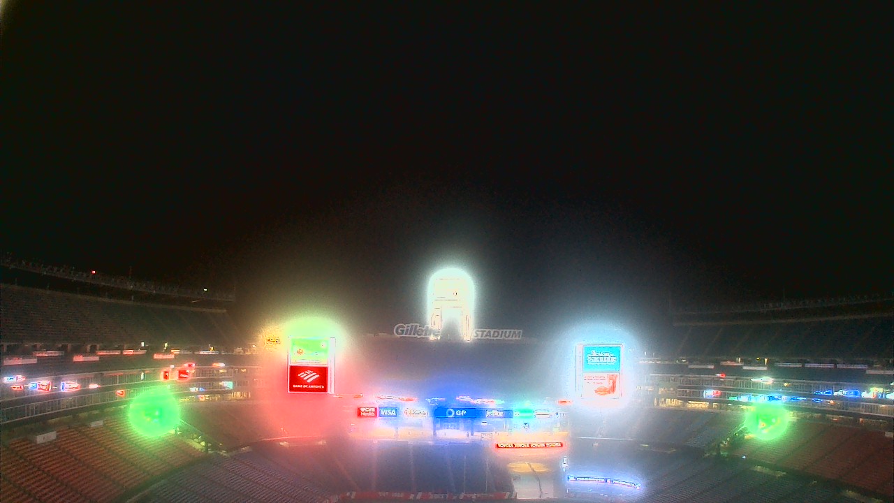 Thumbnail for current weather camera view from Gillette Stadium in Foxborough, Massachusetts