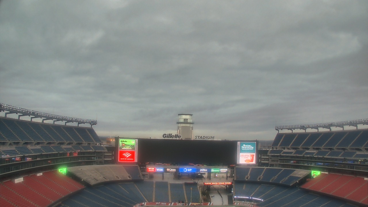Thumbnail for current weather camera view from Gillette Stadium in Foxborough, Massachusetts