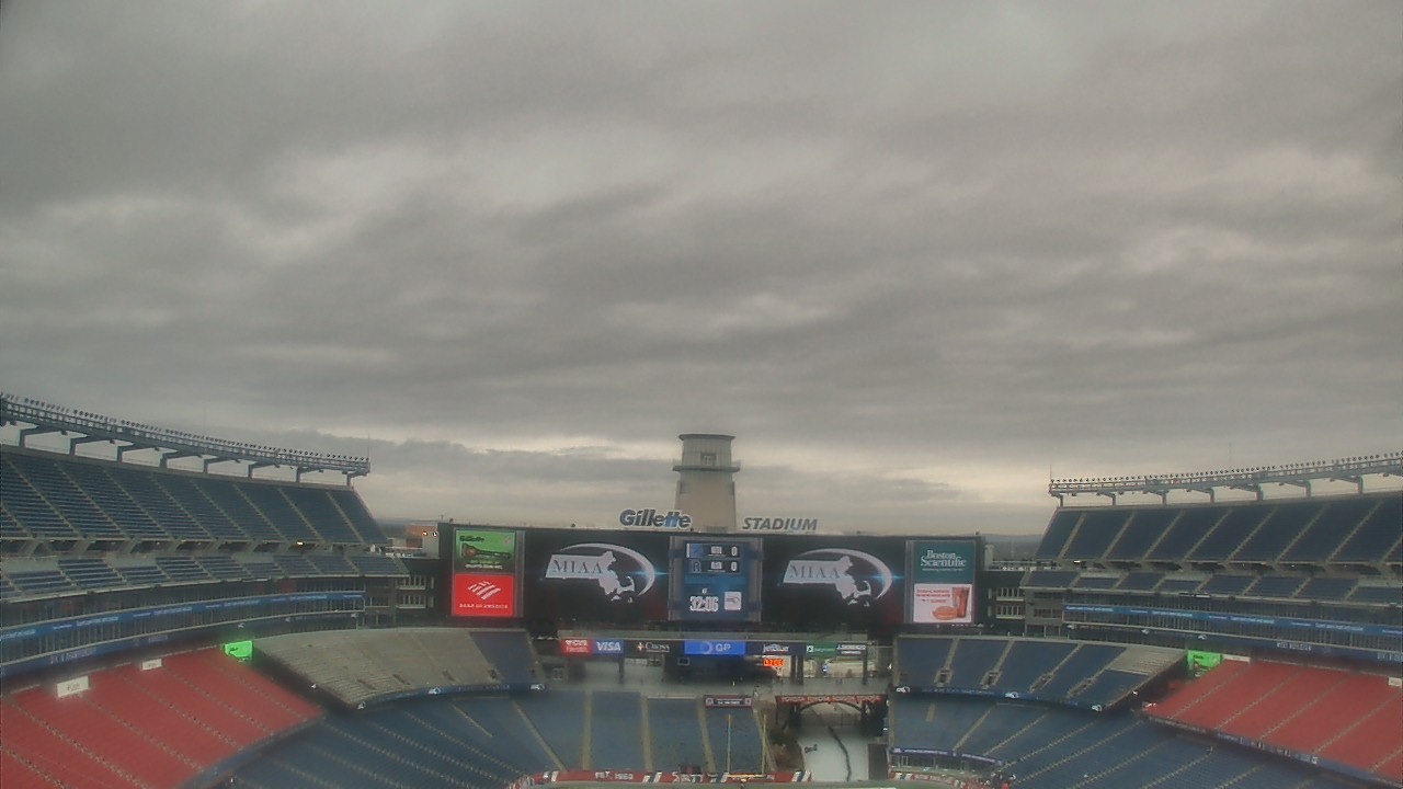 Thumbnail for current weather camera view from Gillette Stadium in Foxborough, Massachusetts