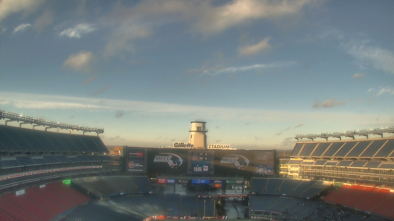 Thumbnail for current weather camera view from Gillette Stadium in Foxborough, Massachusetts