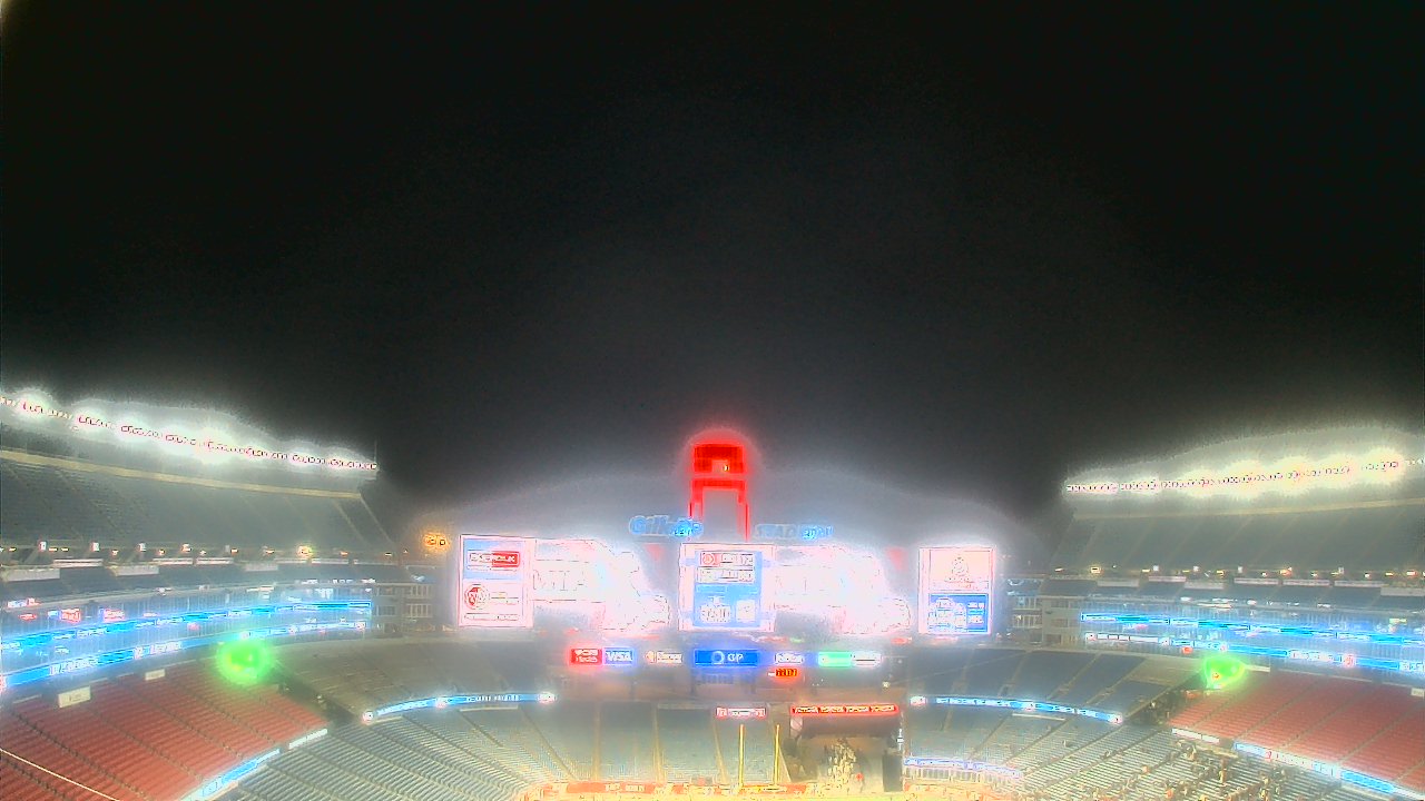 Thumbnail for current weather camera view from Gillette Stadium in Foxborough, Massachusetts