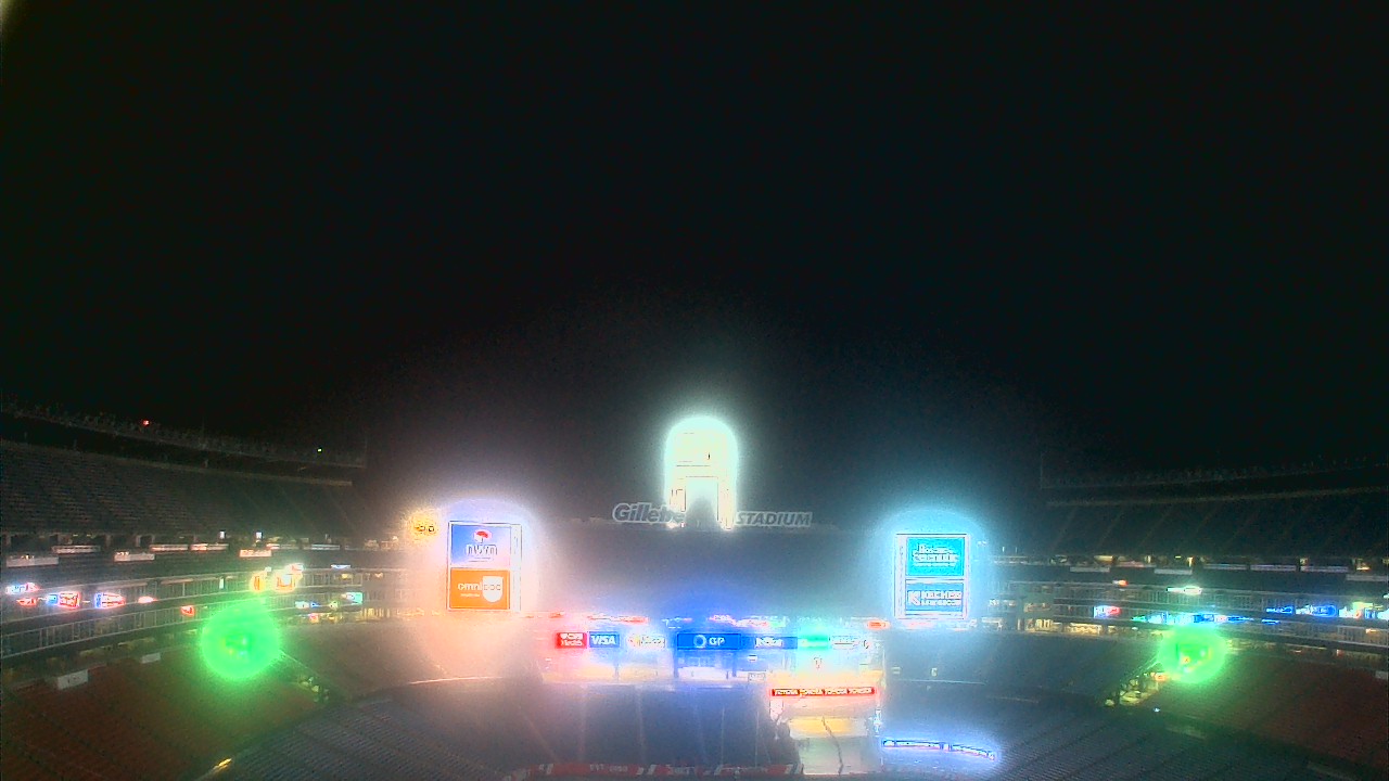 Thumbnail for current weather camera view from Gillette Stadium in Foxborough, Massachusetts