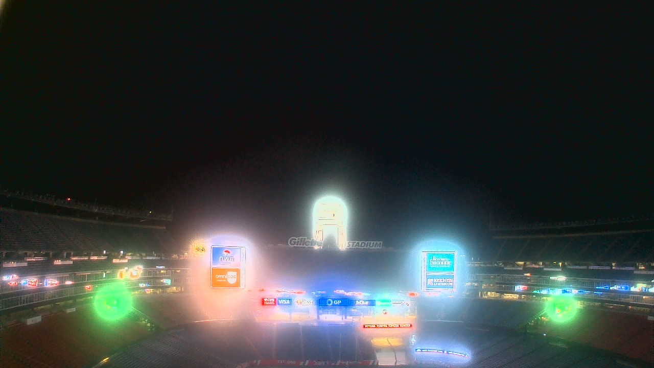 Thumbnail for current weather camera view from Gillette Stadium in Foxborough, Massachusetts