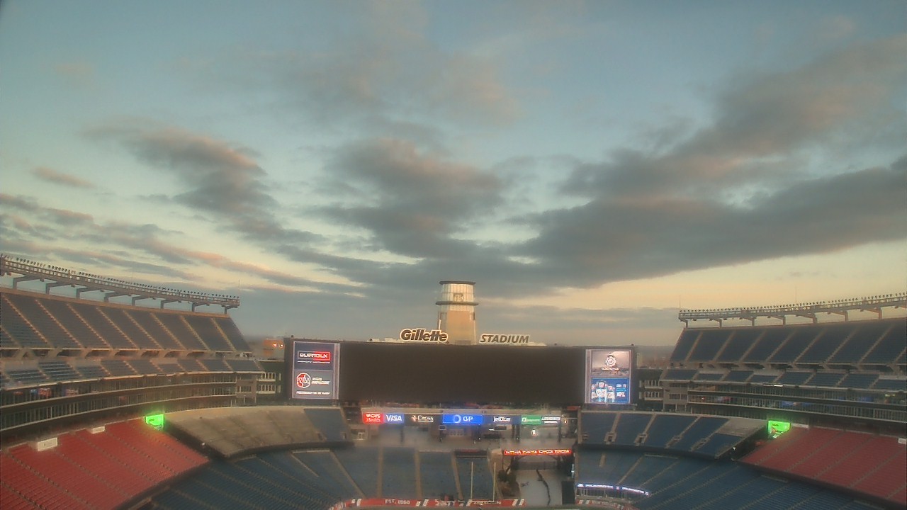 Thumbnail for current weather camera view from Gillette Stadium in Foxborough, Massachusetts