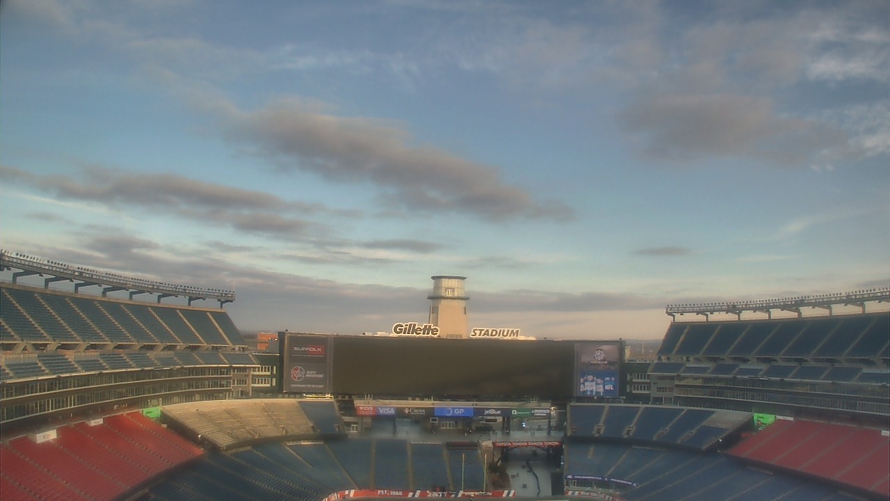 Thumbnail for current weather camera view from Gillette Stadium in Foxborough, Massachusetts