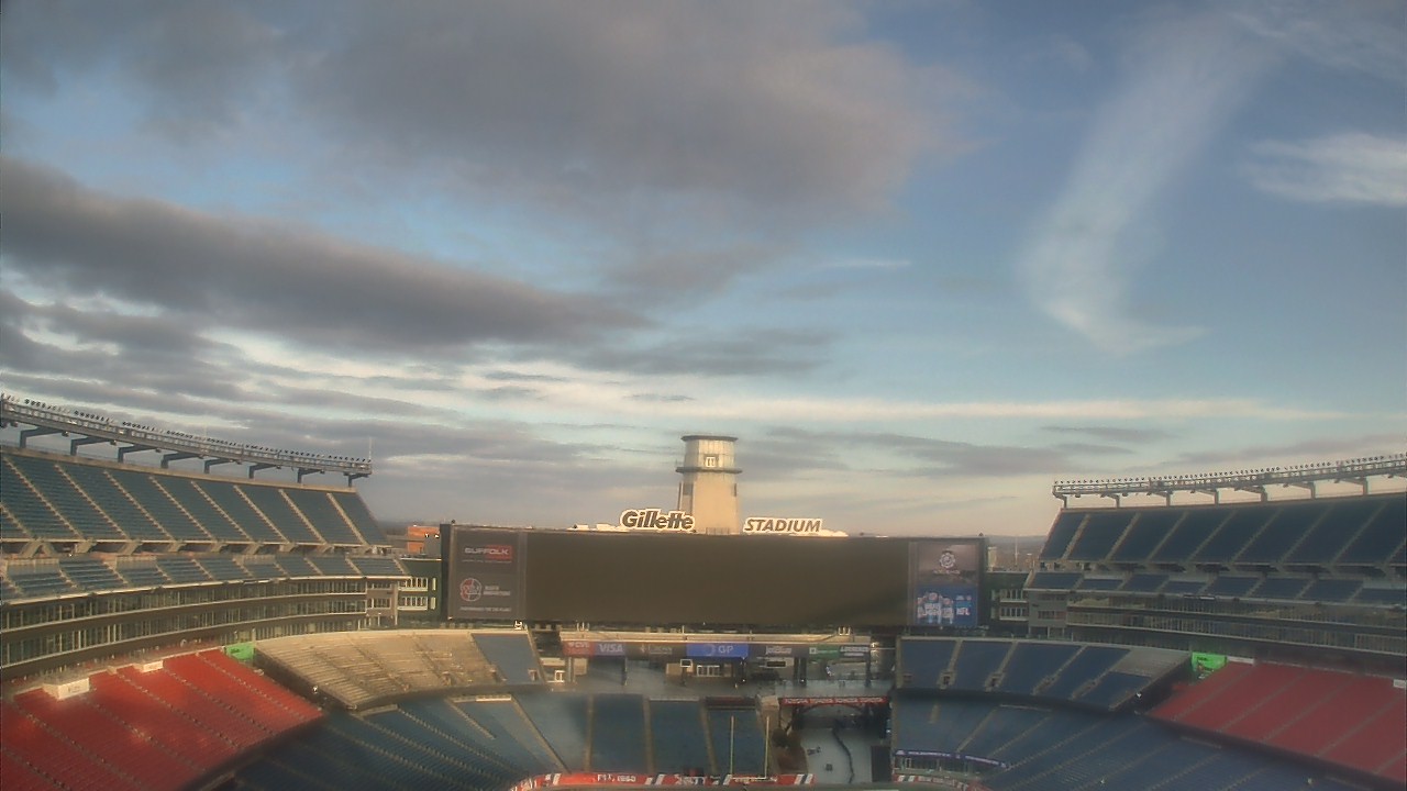 Thumbnail for current weather camera view from Gillette Stadium in Foxborough, Massachusetts