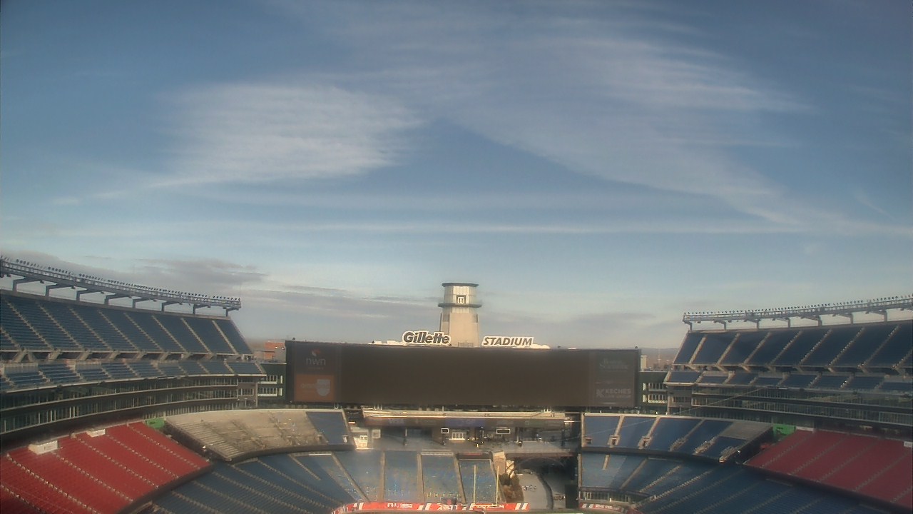 Thumbnail for current weather camera view from Gillette Stadium in Foxborough, Massachusetts