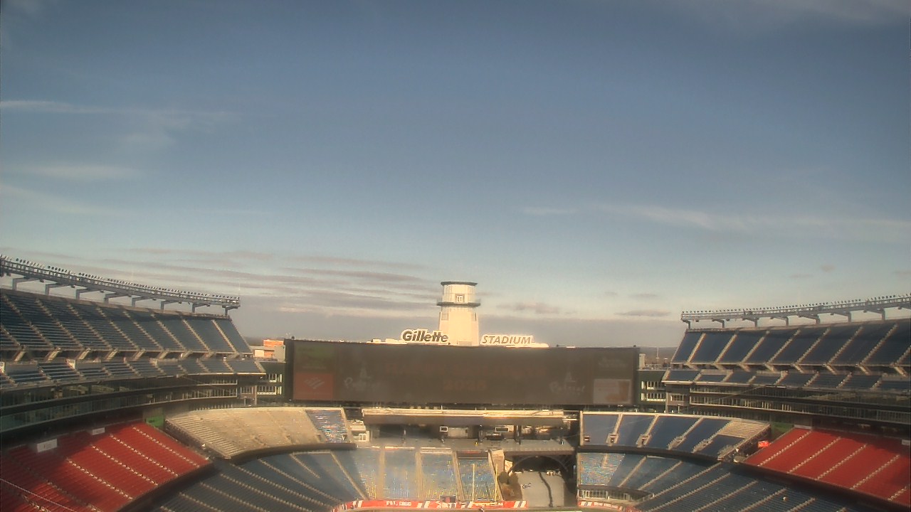 Thumbnail for current weather camera view from Gillette Stadium in Foxborough, Massachusetts