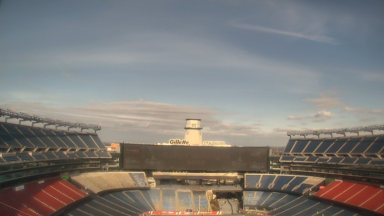 Thumbnail for current weather camera view from Gillette Stadium in Foxborough, Massachusetts