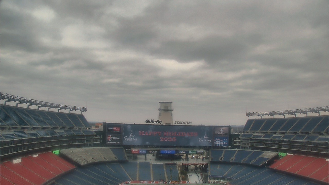 Thumbnail for current weather camera view from Gillette Stadium in Foxborough, Massachusetts