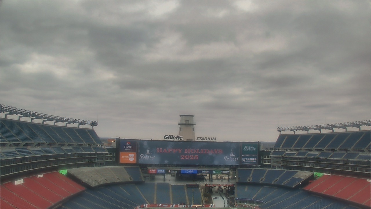 Thumbnail for current weather camera view from Gillette Stadium in Foxborough, Massachusetts
