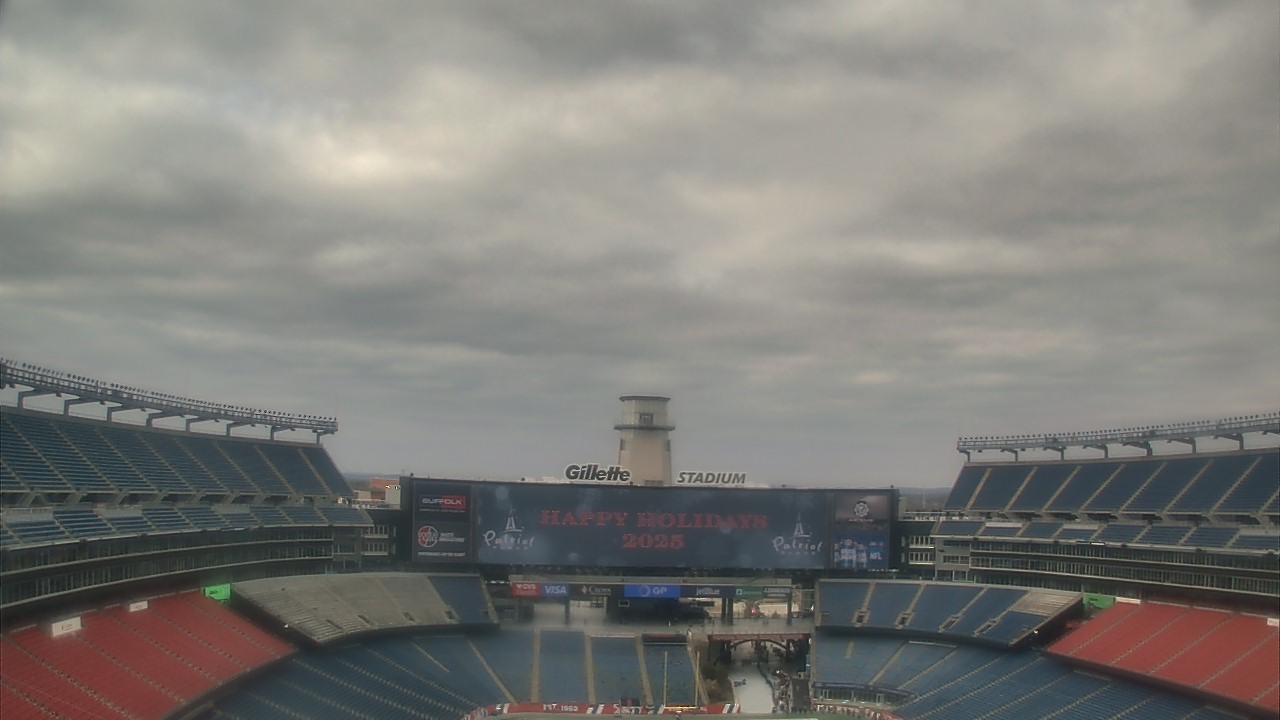Thumbnail for current weather camera view from Gillette Stadium in Foxborough, Massachusetts