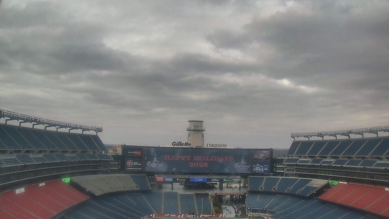 Thumbnail for current weather camera view from Gillette Stadium in Foxborough, Massachusetts