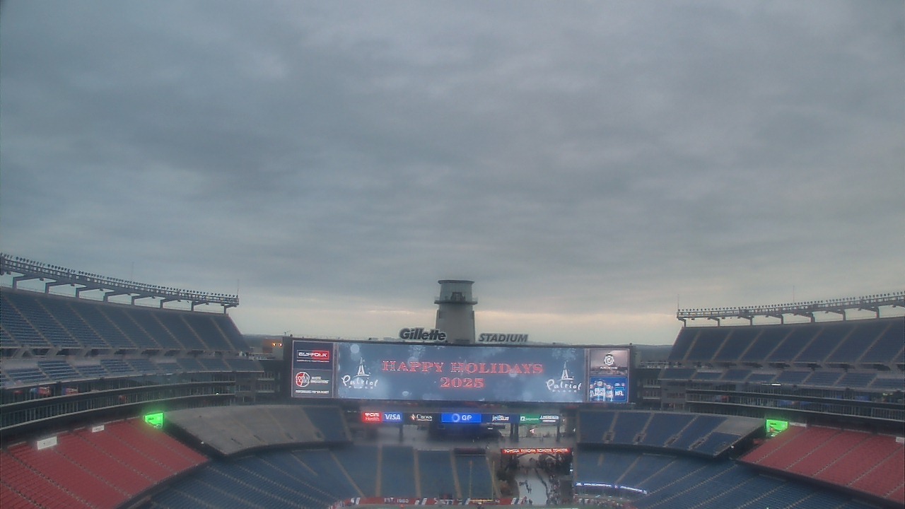 Thumbnail for current weather camera view from Gillette Stadium in Foxborough, Massachusetts