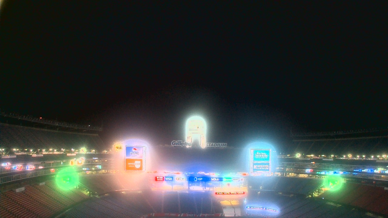 Thumbnail for current weather camera view from Gillette Stadium in Foxborough, Massachusetts