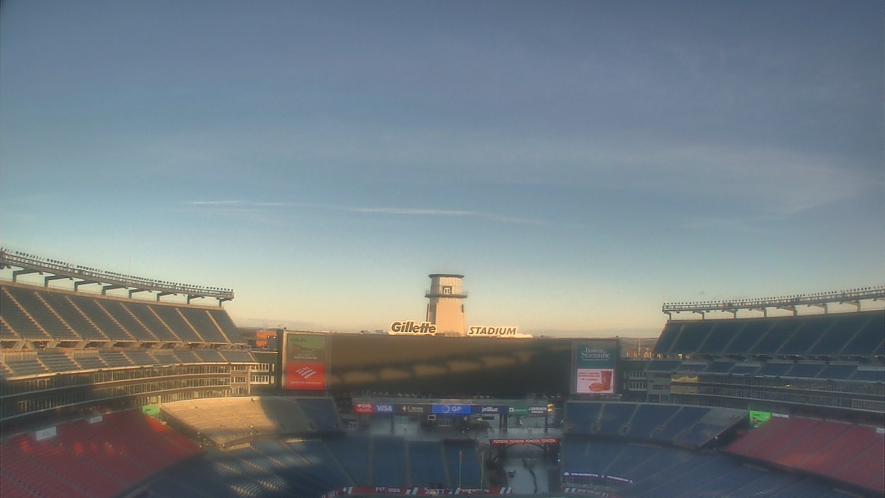 Thumbnail for current weather camera view from Gillette Stadium in Foxborough, Massachusetts