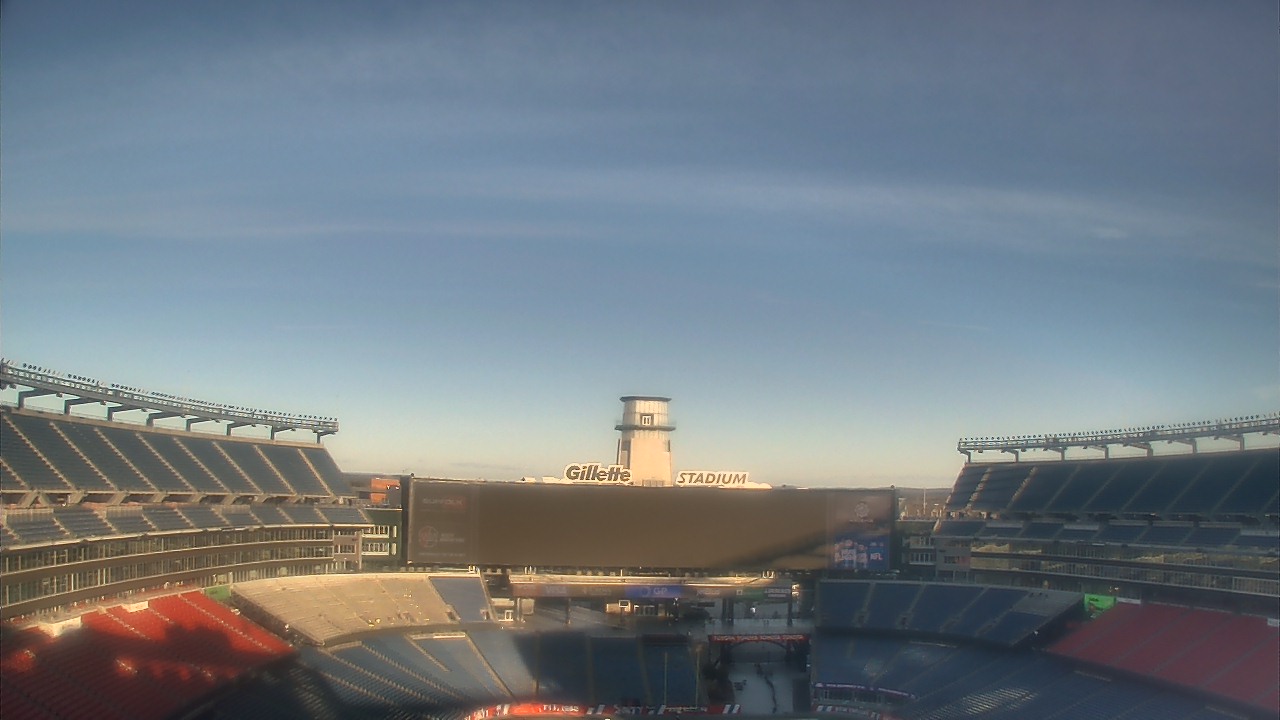 Thumbnail for current weather camera view from Gillette Stadium in Foxborough, Massachusetts