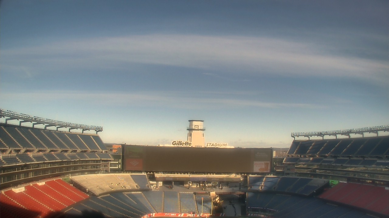 Thumbnail for current weather camera view from Gillette Stadium in Foxborough, Massachusetts