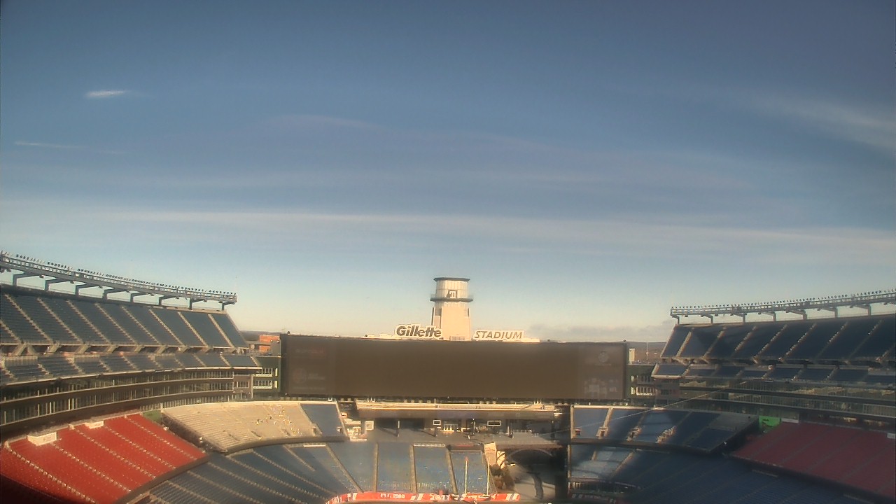 Thumbnail for current weather camera view from Gillette Stadium in Foxborough, Massachusetts