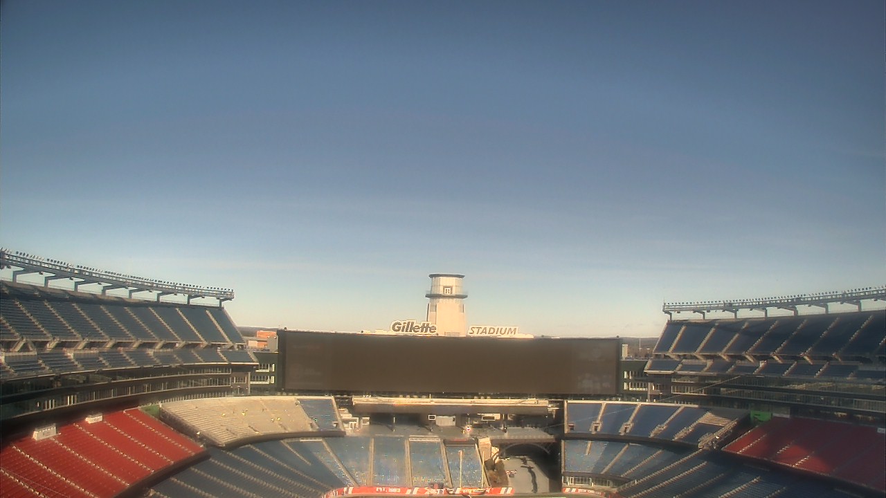 Thumbnail for current weather camera view from Gillette Stadium in Foxborough, Massachusetts