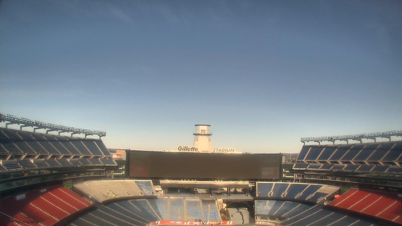 Thumbnail for current weather camera view from Gillette Stadium in Foxborough, Massachusetts