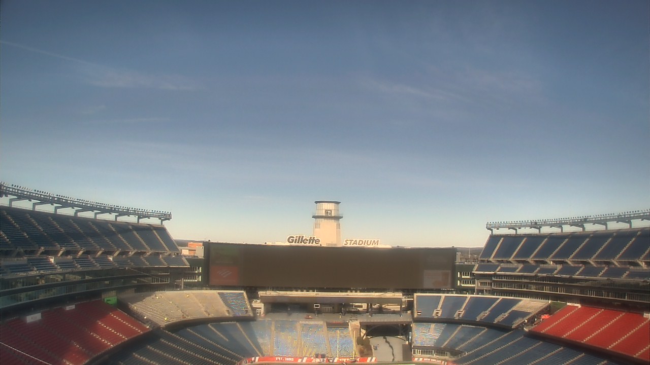 Thumbnail for current weather camera view from Gillette Stadium in Foxborough, Massachusetts