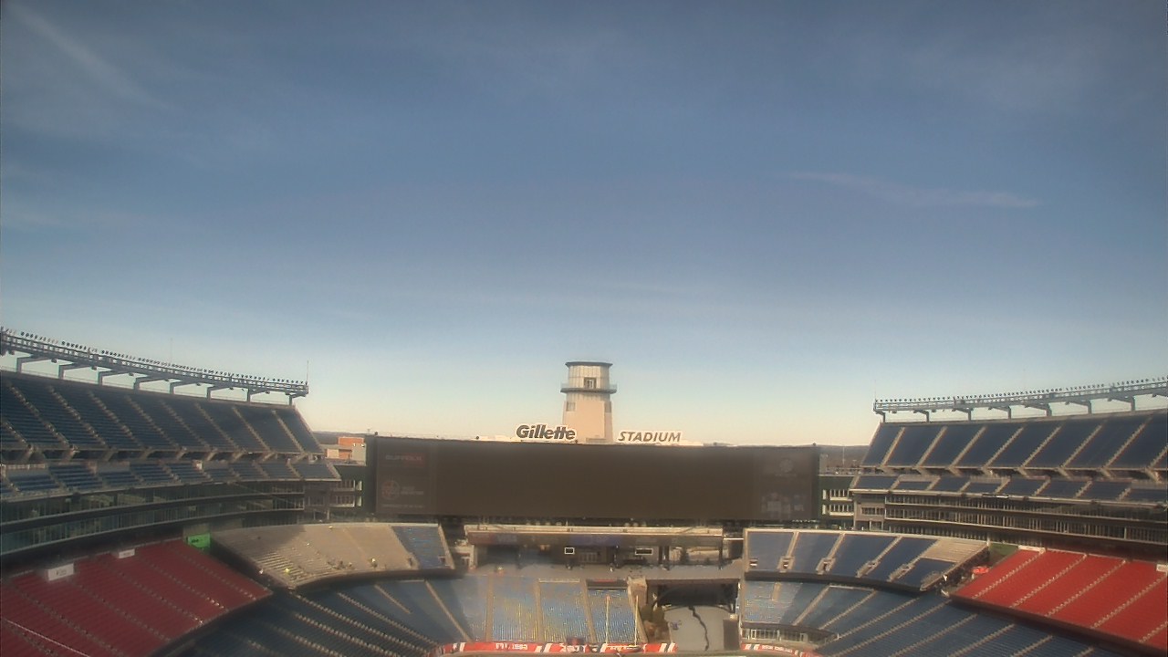 Thumbnail for current weather camera view from Gillette Stadium in Foxborough, Massachusetts