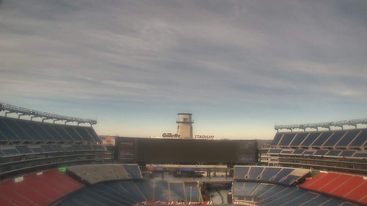 Thumbnail for current weather camera view from Gillette Stadium in Foxborough, Massachusetts
