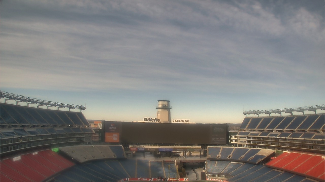 Thumbnail for current weather camera view from Gillette Stadium in Foxborough, Massachusetts