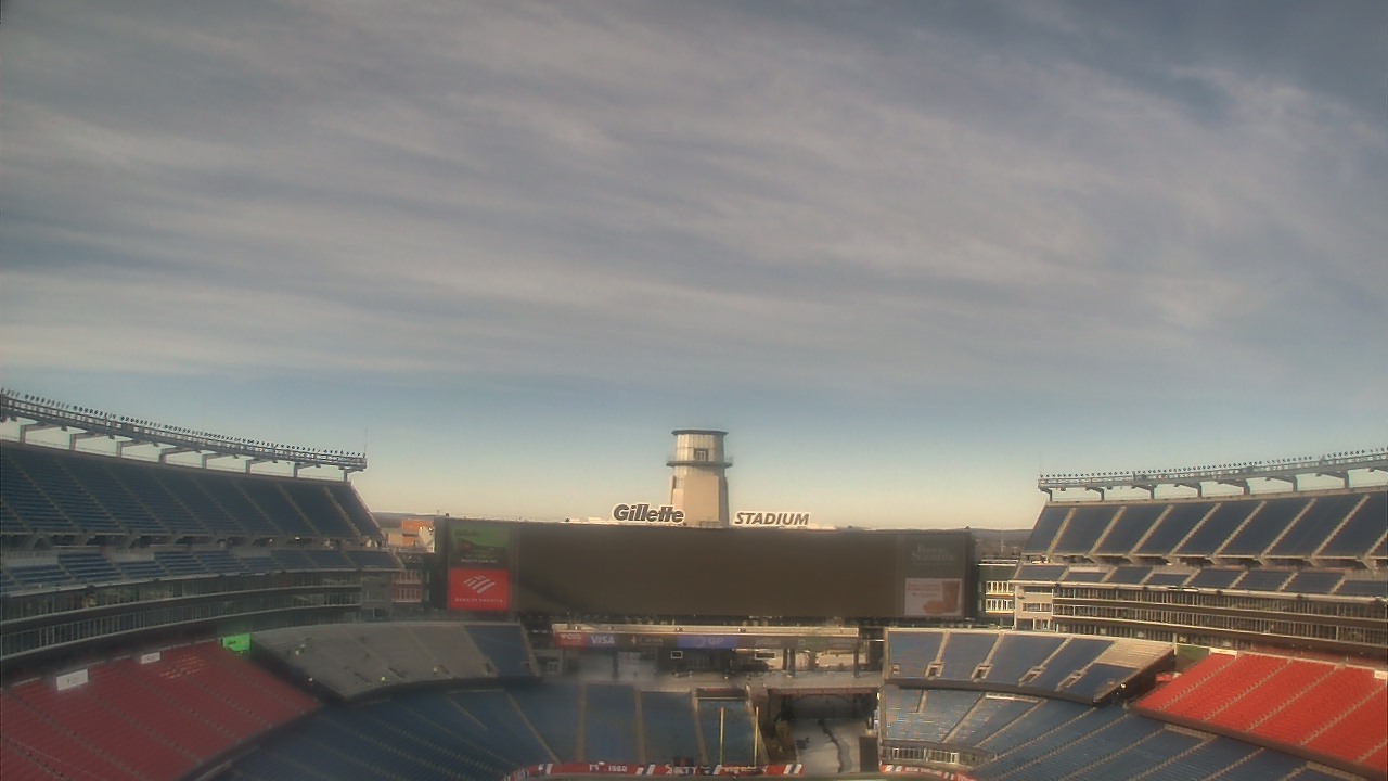 Thumbnail for current weather camera view from Gillette Stadium in Foxborough, Massachusetts