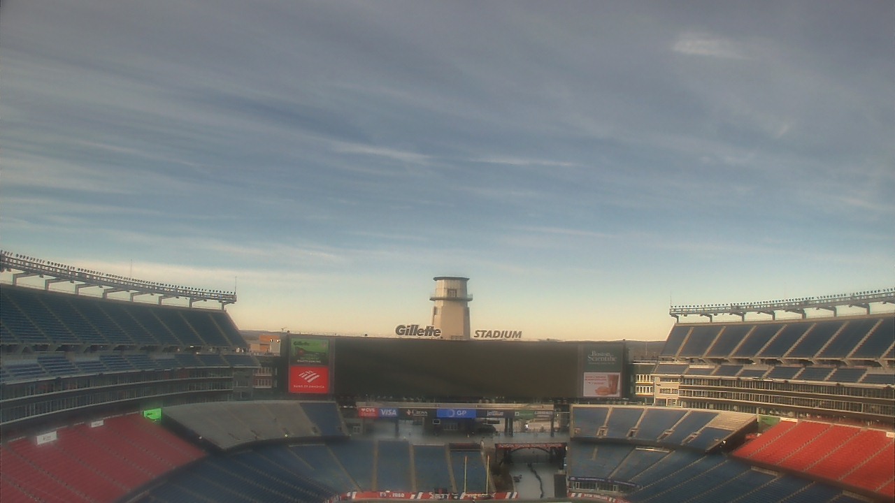 Thumbnail for current weather camera view from Gillette Stadium in Foxborough, Massachusetts