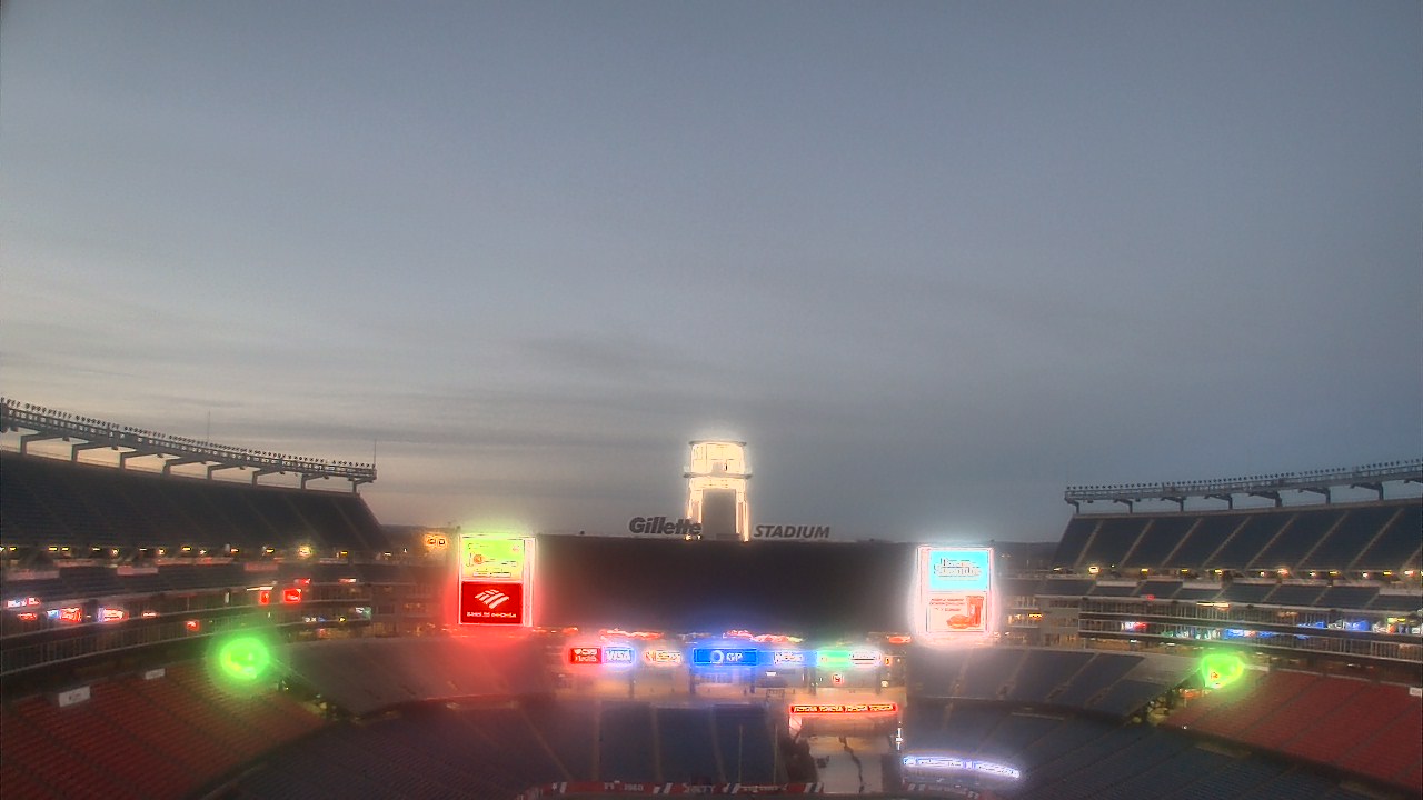 Thumbnail for current weather camera view from Gillette Stadium in Foxborough, Massachusetts