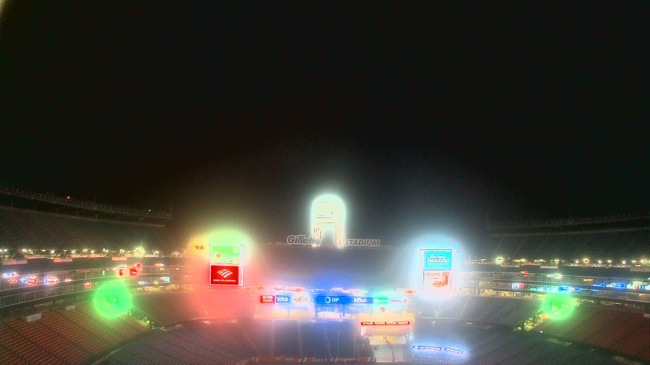 Thumbnail for current weather camera view from Gillette Stadium in Foxborough, Massachusetts