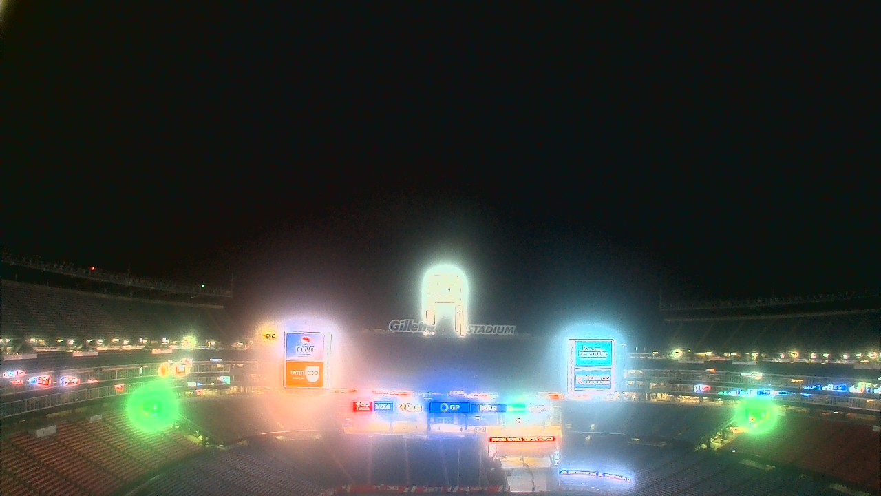 Thumbnail for current weather camera view from Gillette Stadium in Foxborough, Massachusetts